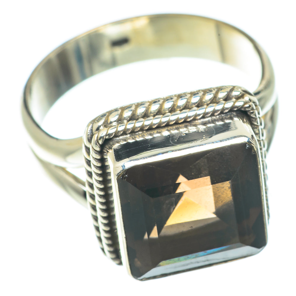 Smoky Quartz Rings handcrafted by Anasilvercos - RING66070