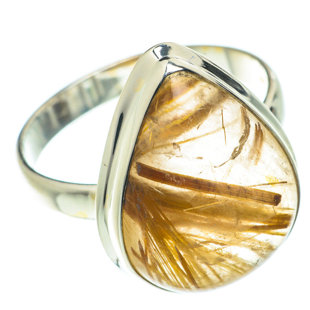 Rutilated Quartz Rings handcrafted by Anasilvercos - RING66081