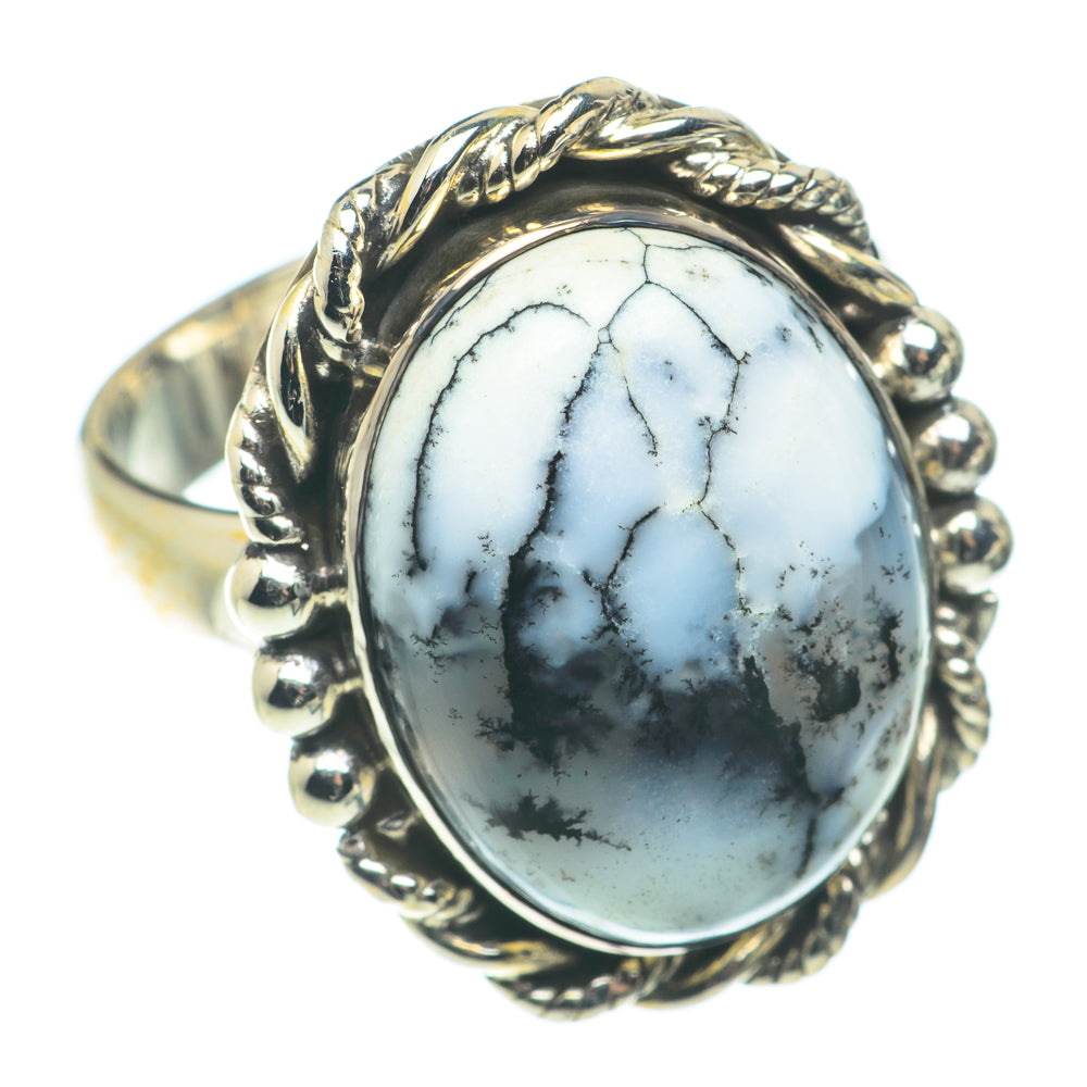 Dendritic Opal Rings handcrafted by Anasilvercos - RING66085