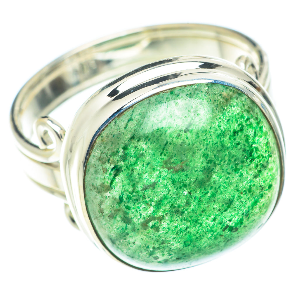 Green Aventurine Rings handcrafted by Anasilvercos - RING66093