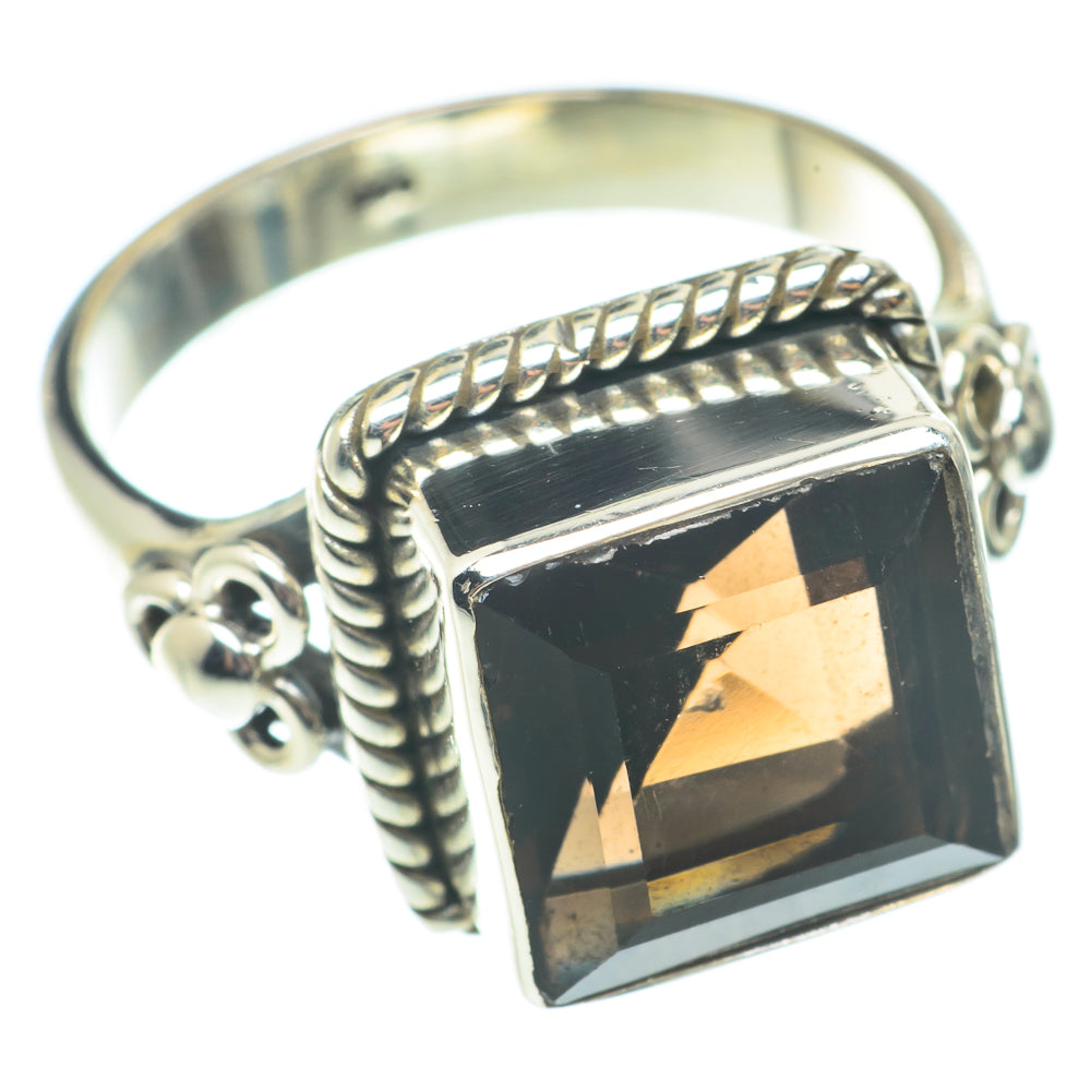 Smoky Quartz Rings handcrafted by Anasilvercos - RING66095