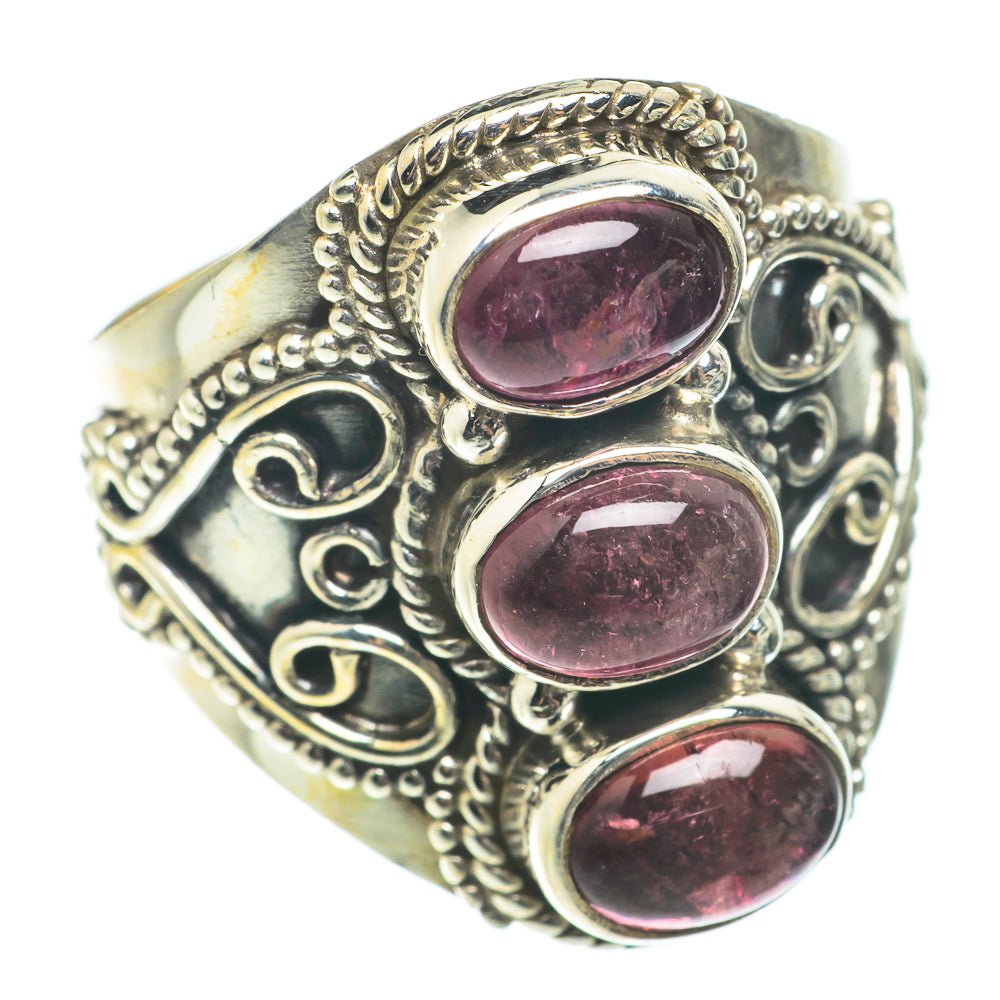 Pink Tourmaline Rings handcrafted by Anasilvercos - RING66101