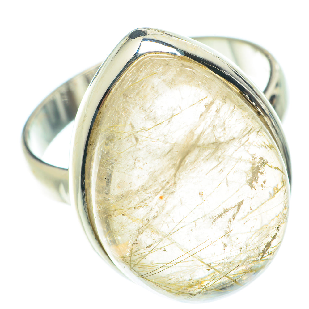 Rutilated Quartz Rings handcrafted by Anasilvercos - RING66109