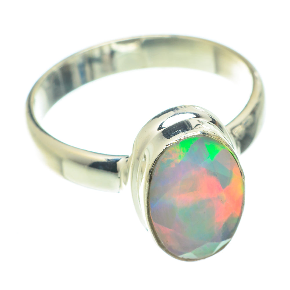 Ethiopian Opal Rings handcrafted by Anasilvercos - RING66111