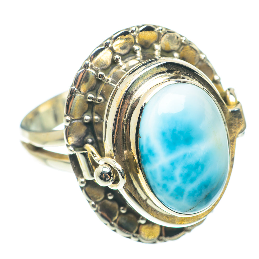 Larimar Rings handcrafted by Anasilvercos - RING66143