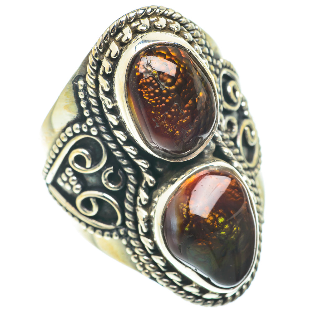 Mexican Fire Agate Rings handcrafted by Anasilvercos - RING66150