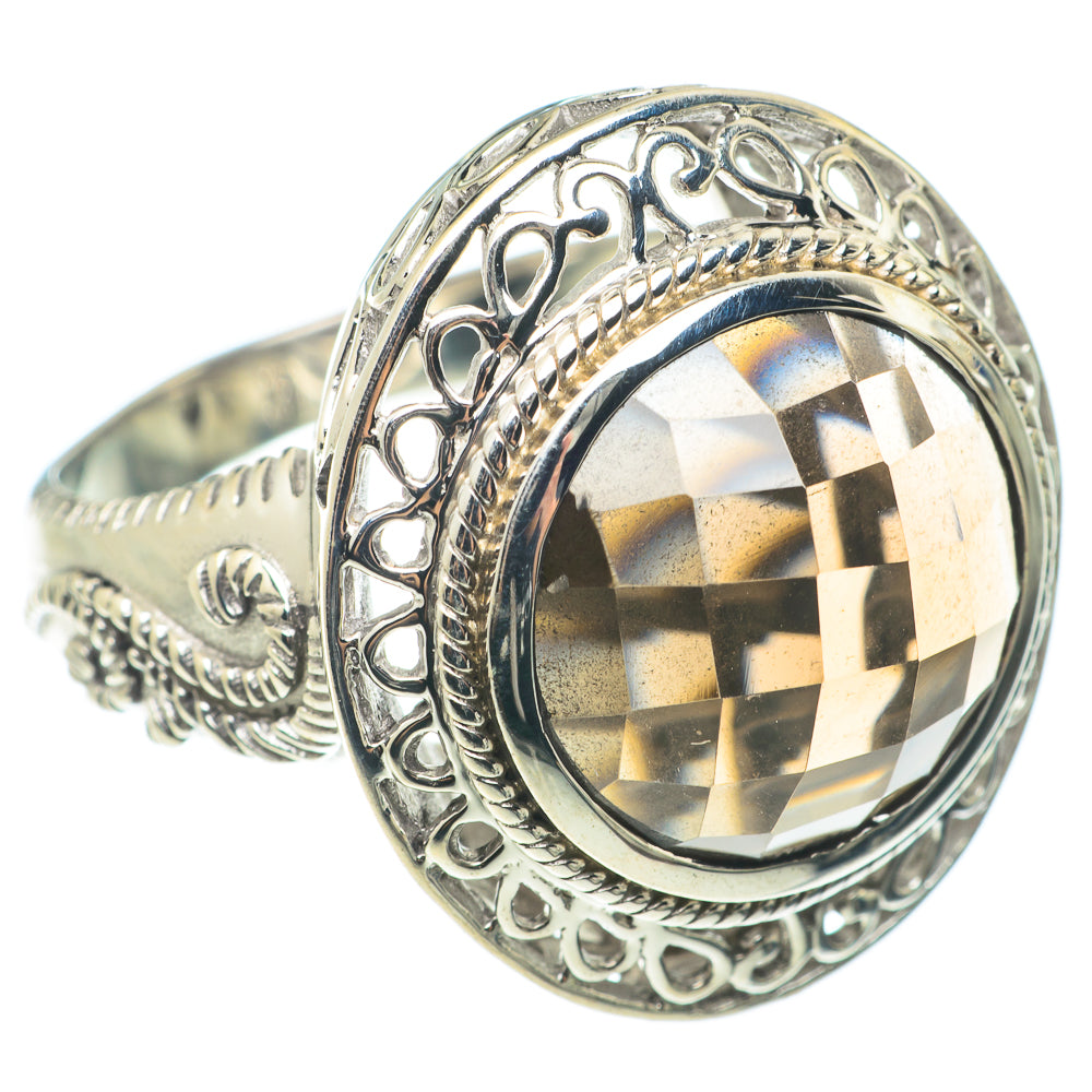 Smoky Quartz Rings handcrafted by Anasilvercos - RING66174