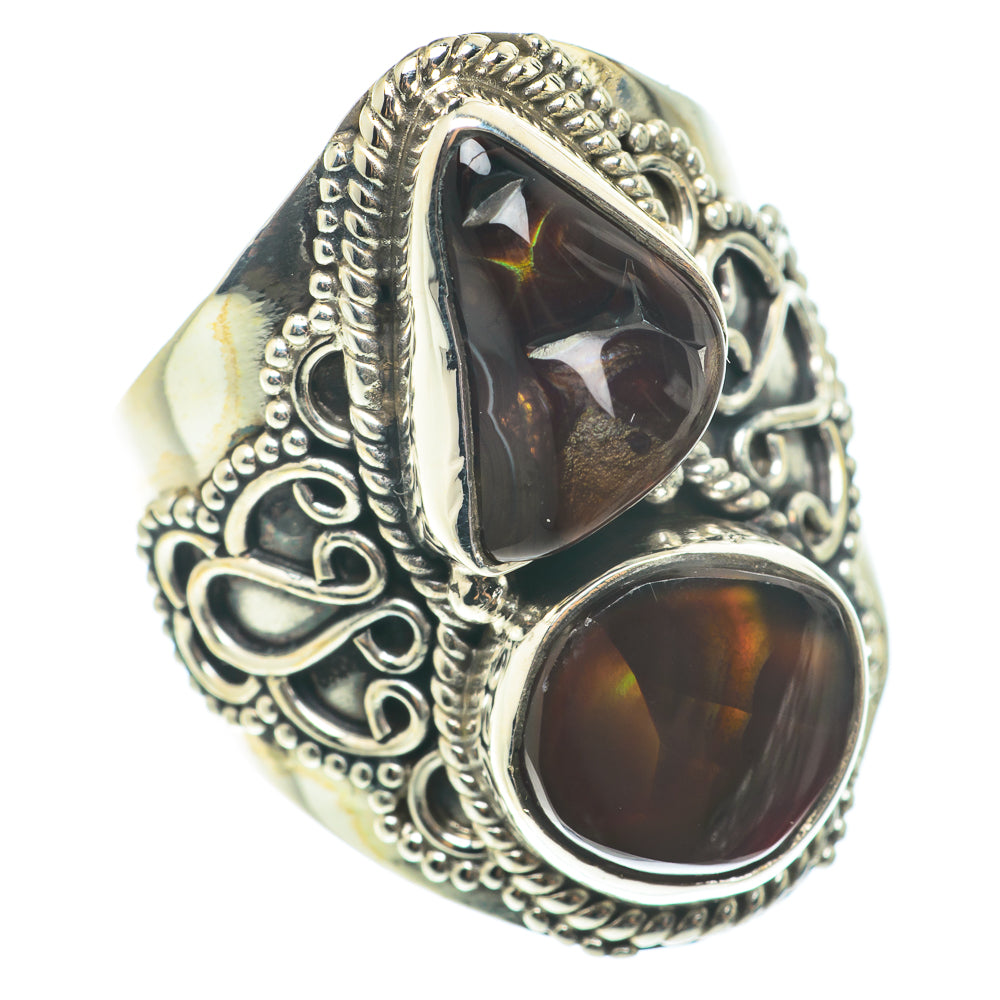 Mexican Fire Agate Rings handcrafted by Anasilvercos - RING66177