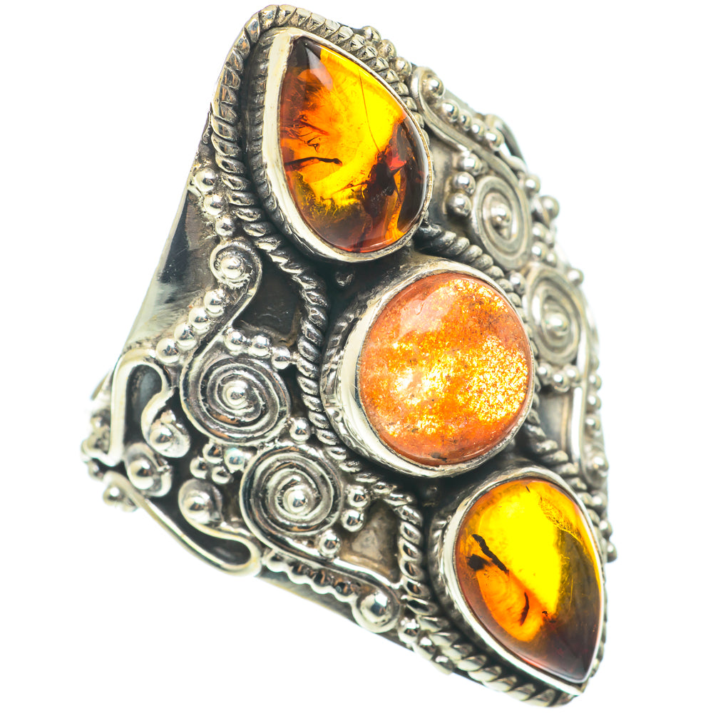 Sunstone Rings handcrafted by Anasilvercos - RING66178
