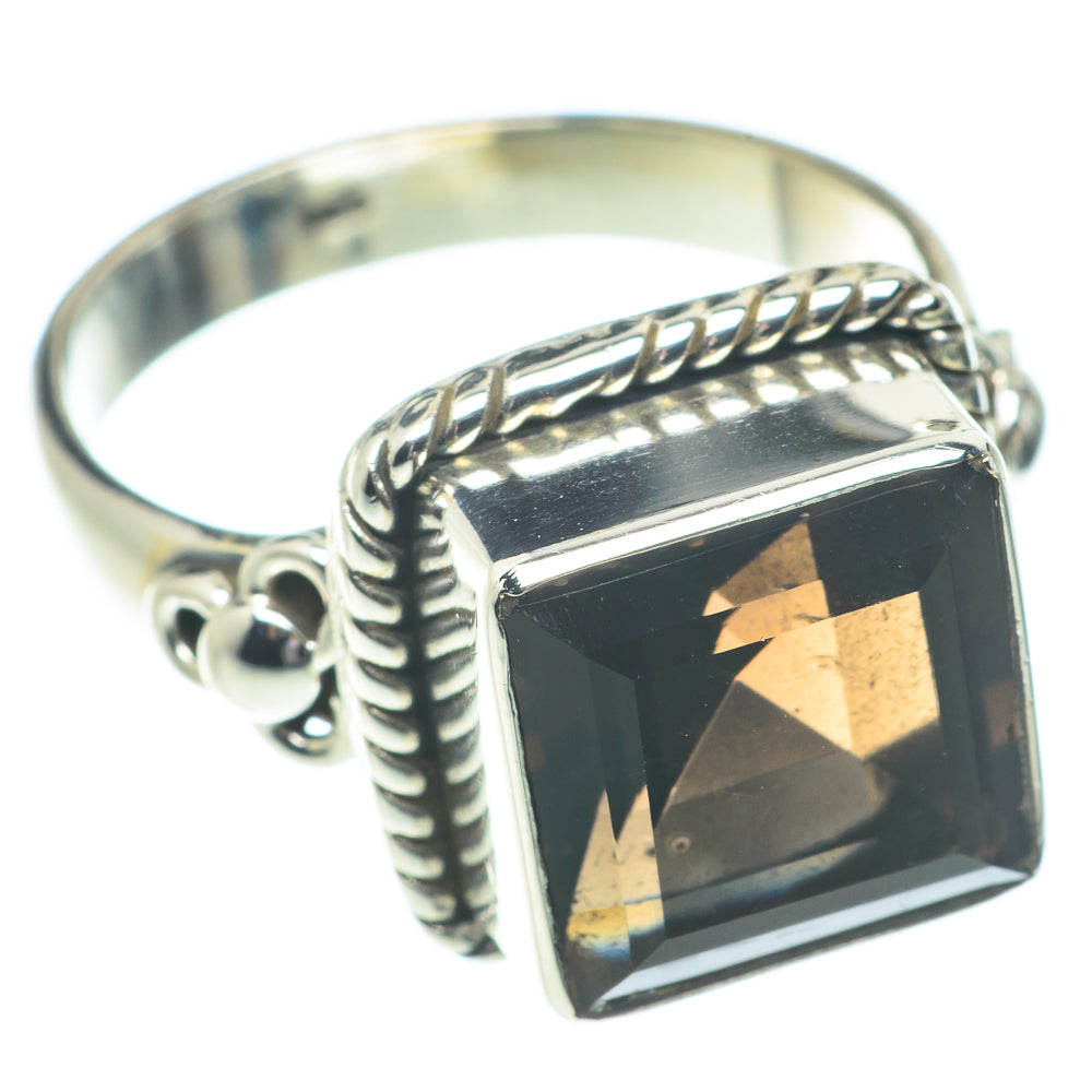 Smoky Quartz Rings handcrafted by Anasilvercos - RING66185