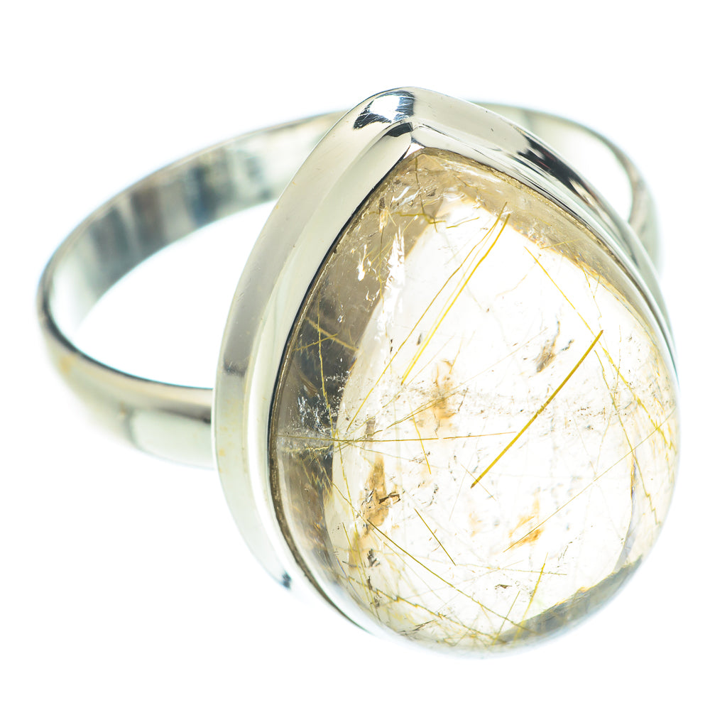 Rutilated Quartz Rings handcrafted by Anasilvercos - RING66197