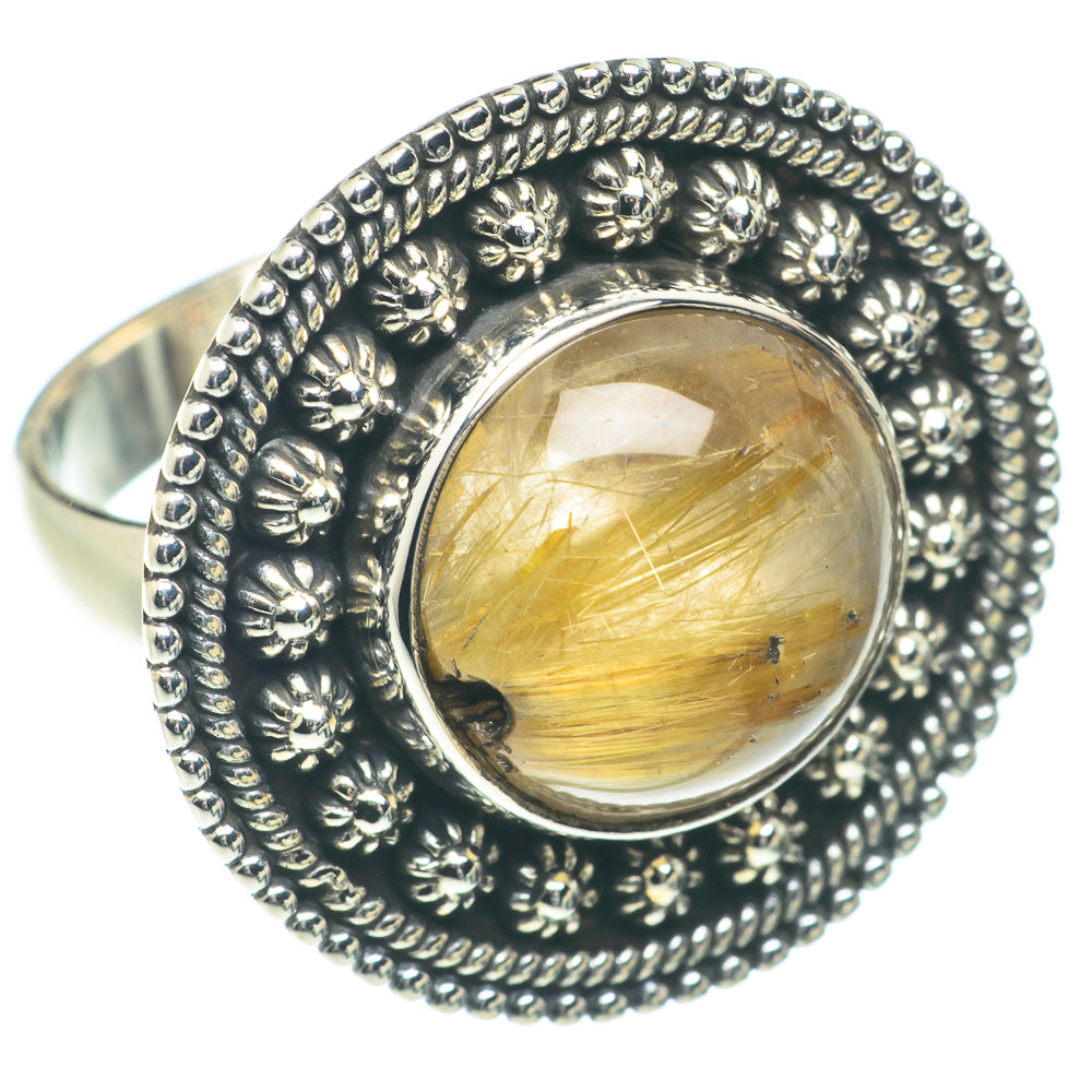 Rutilated Quartz Rings handcrafted by Anasilvercos - RING66200