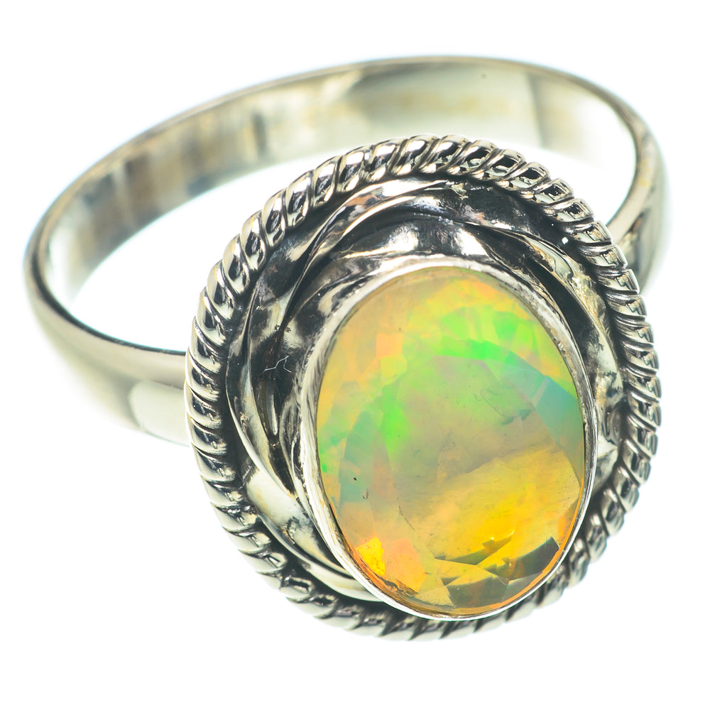 Ethiopian Opal Rings handcrafted by Anasilvercos - RING66208