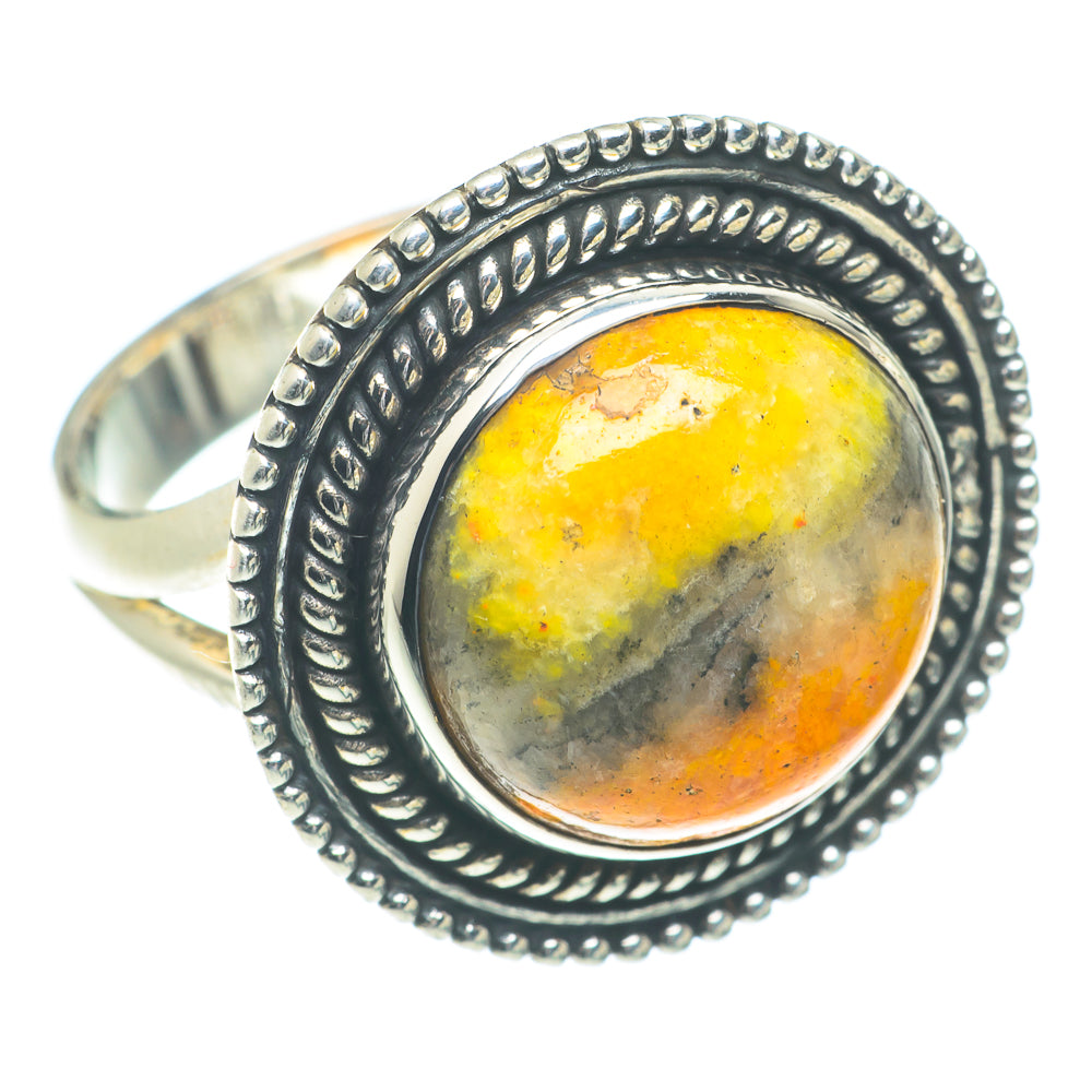 Bumble Bee Jasper Rings handcrafted by Anasilvercos - RING66210