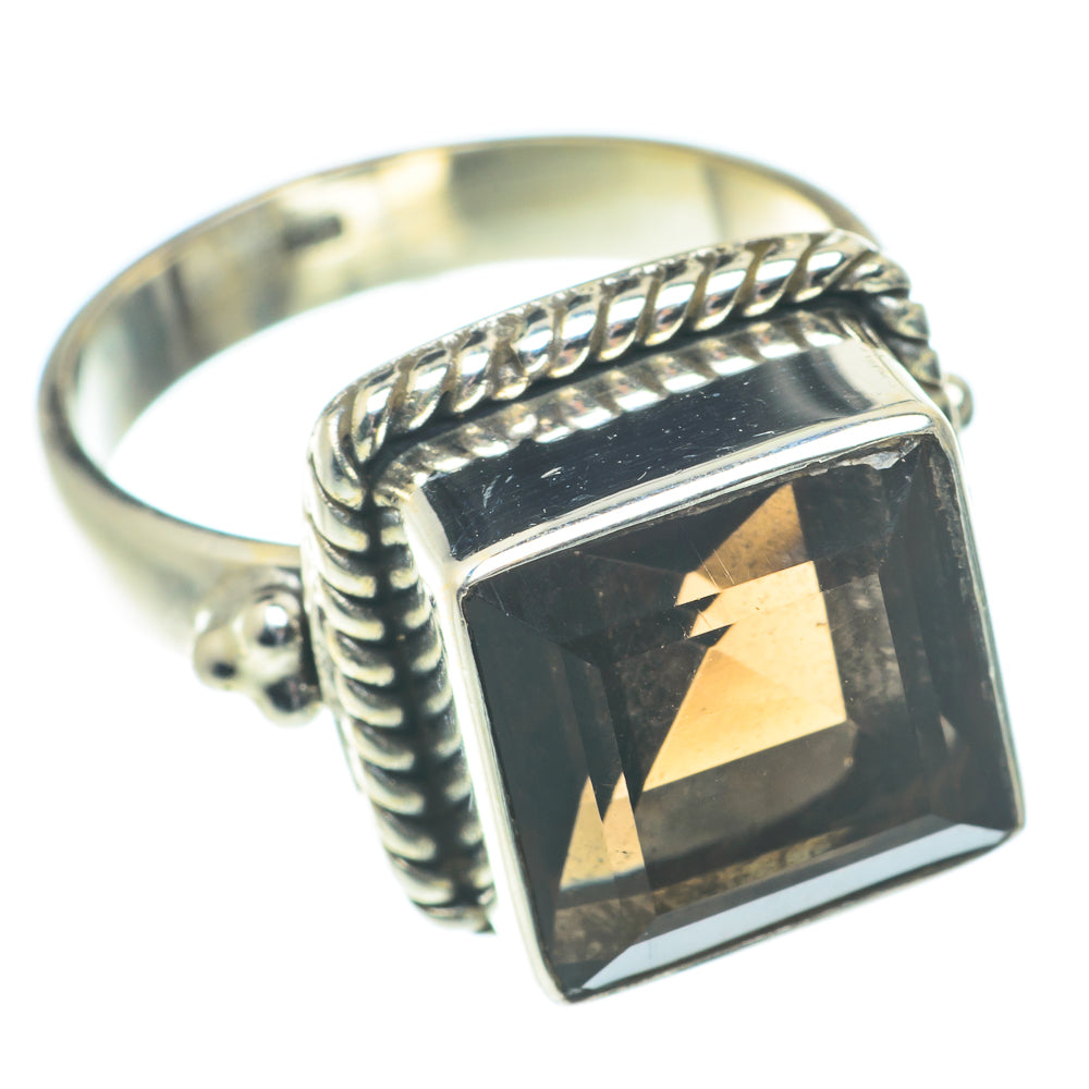 Smoky Quartz Rings handcrafted by Anasilvercos - RING66221
