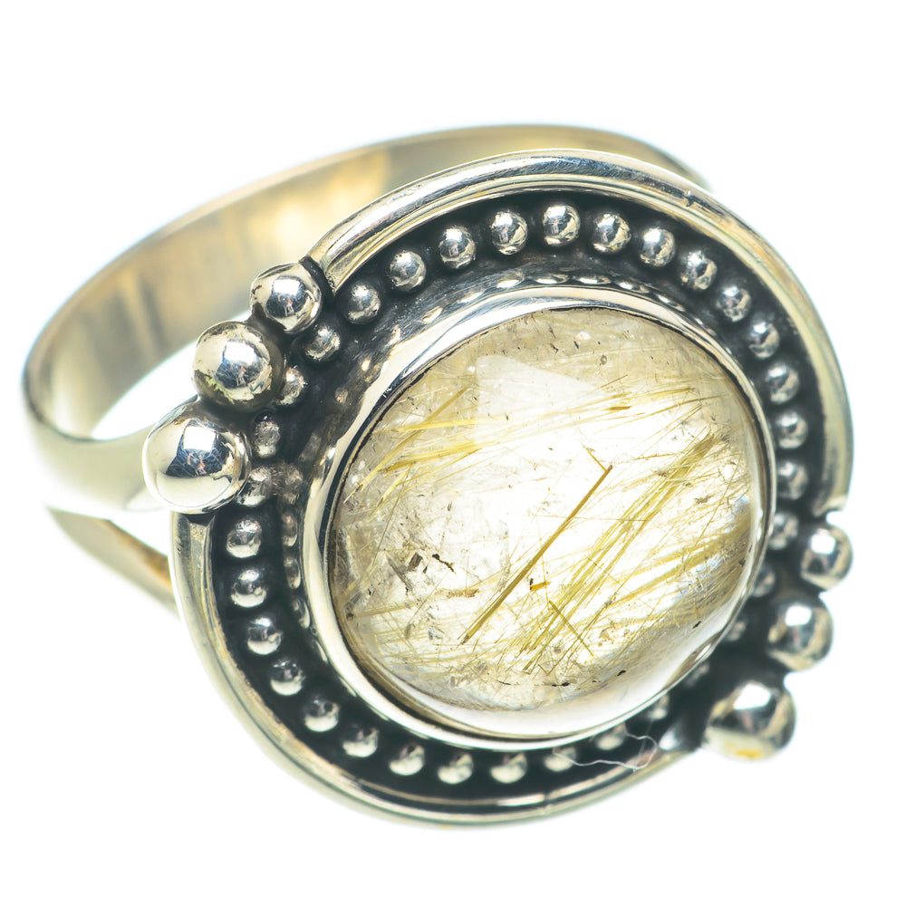 Rutilated Quartz Rings handcrafted by Anasilvercos - RING66232
