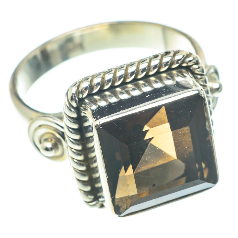 Smoky Quartz Rings handcrafted by Anasilvercos - RING66254