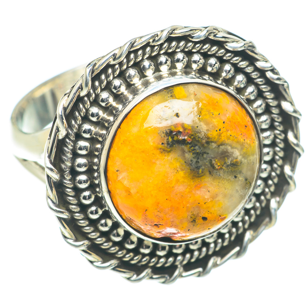 Bumble Bee Jasper Rings handcrafted by Anasilvercos - RING66276