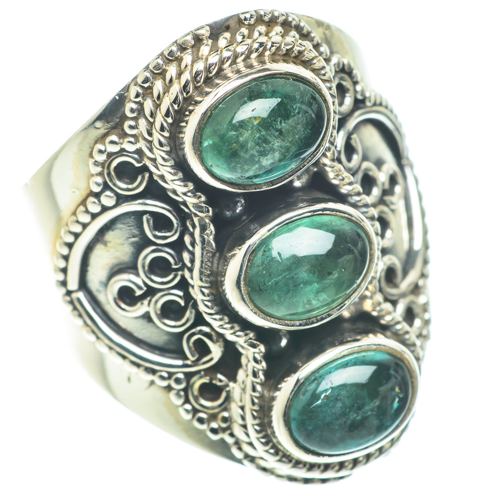 Green Tourmaline Rings handcrafted by Anasilvercos - RING66280