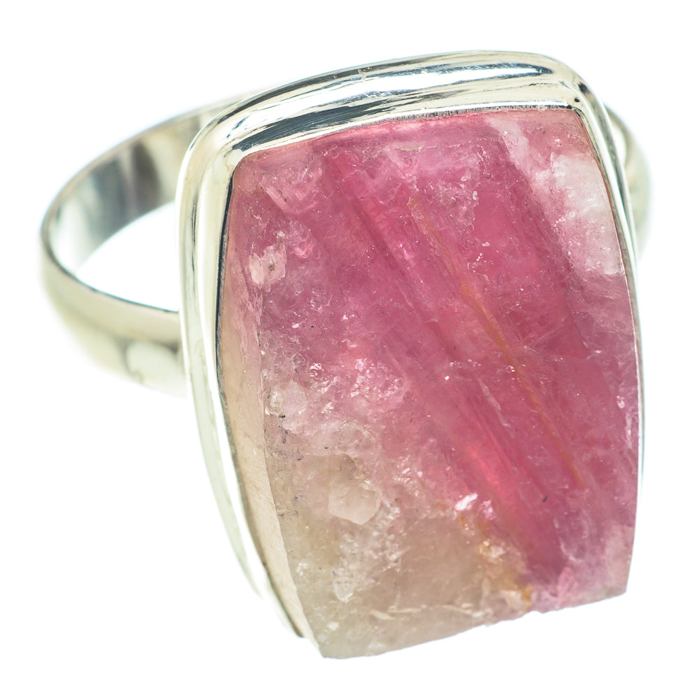 Pink Tourmaline In Quartz Rings handcrafted by Anasilvercos - RING66292