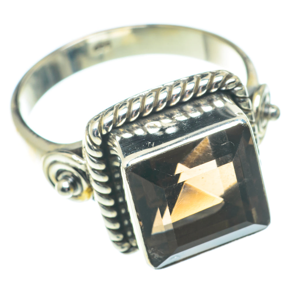 Smoky Quartz Rings handcrafted by Anasilvercos - RING66316
