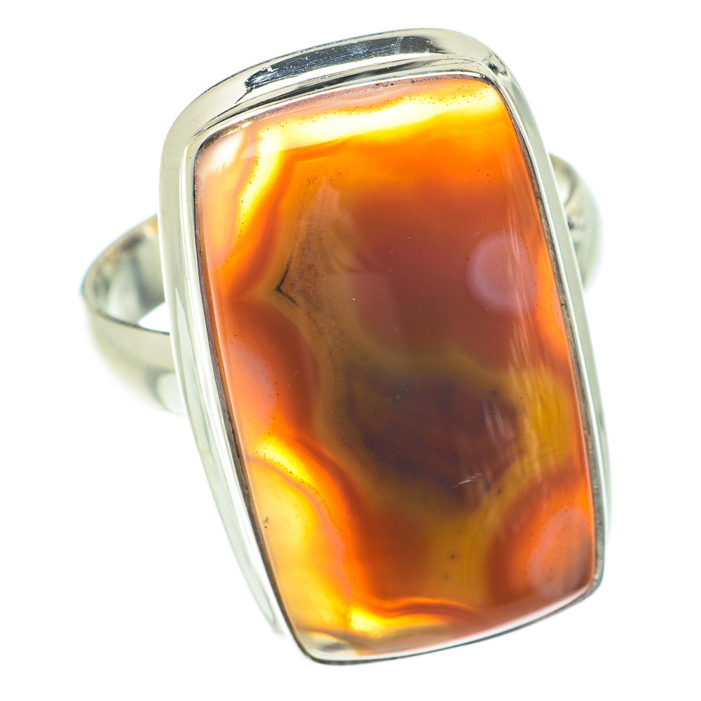 Botswana Agate Rings handcrafted by Anasilvercos - RING66320