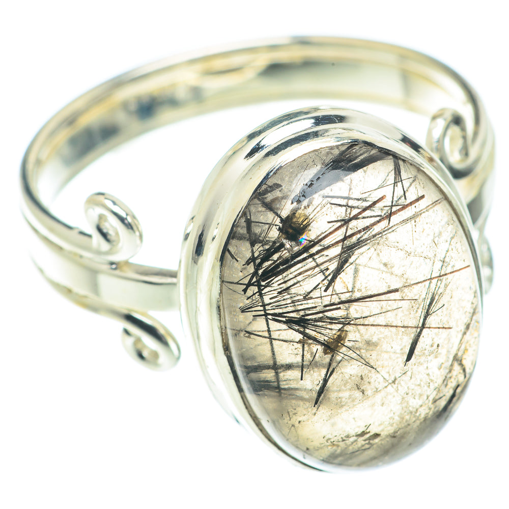 Tourmalinated Quartz Rings handcrafted by Anasilvercos - RING66334