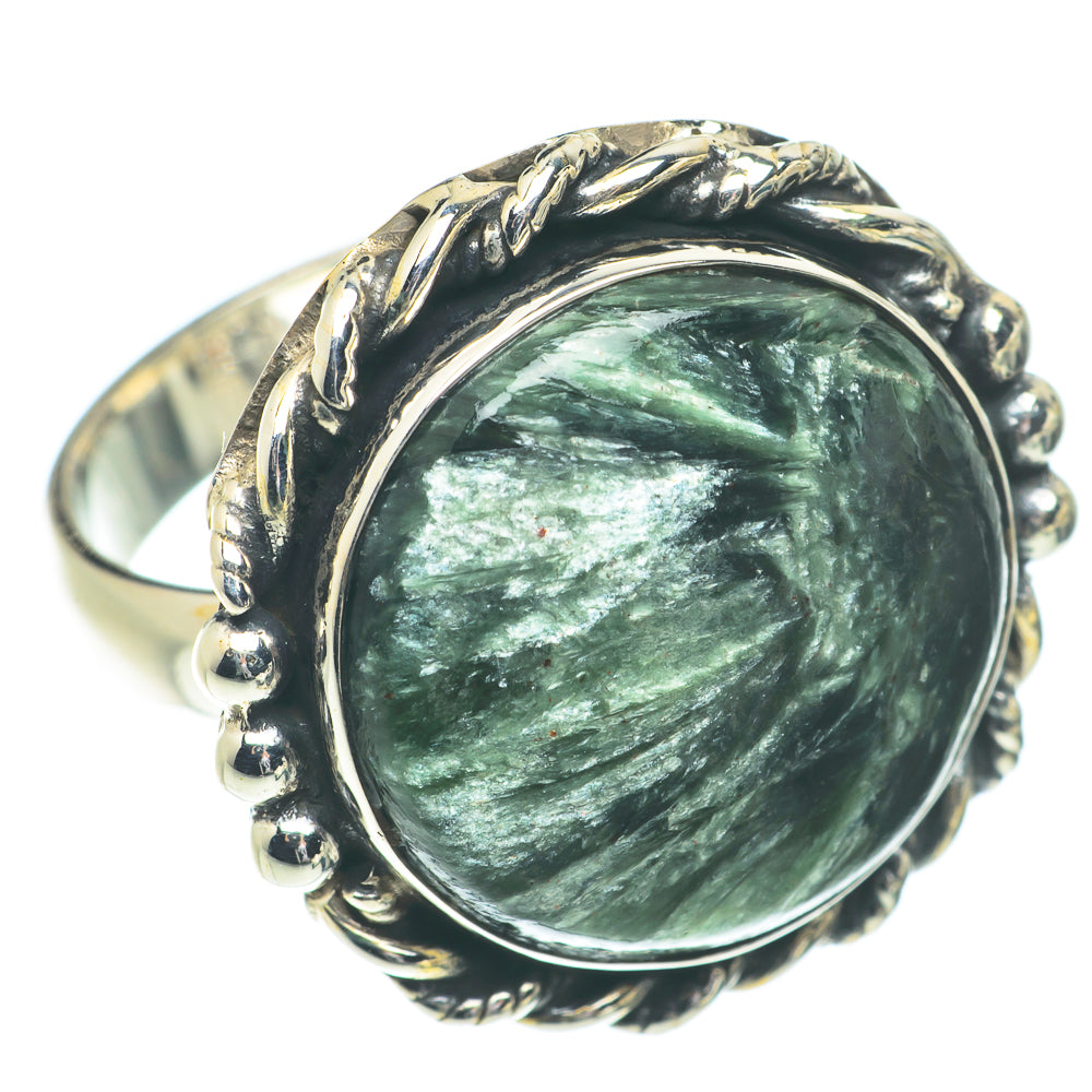 Seraphinite Rings handcrafted by Anasilvercos - RING66345