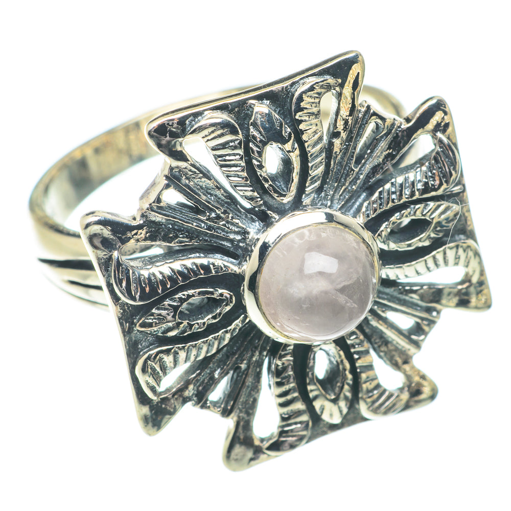Rose Quartz Rings handcrafted by Anasilvercos - RING66355