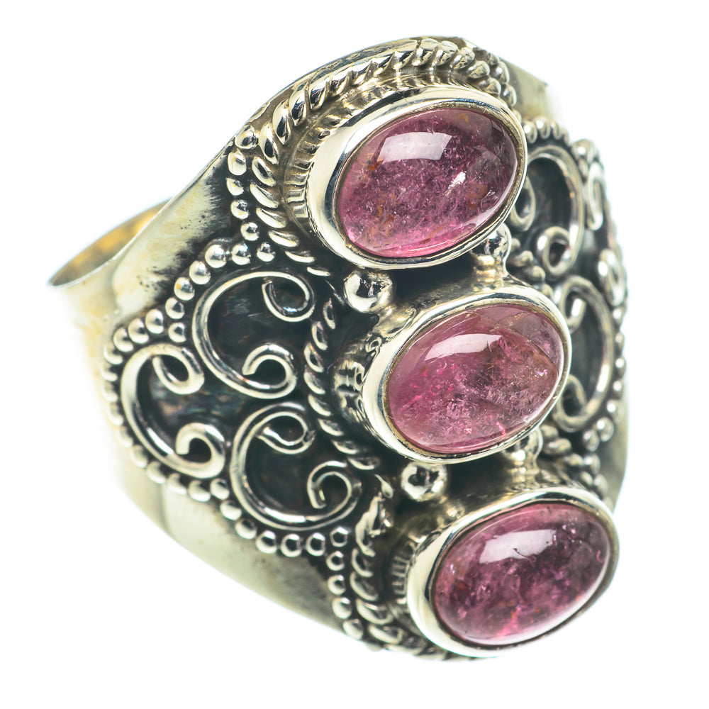 Pink Tourmaline Rings handcrafted by Anasilvercos - RING66357
