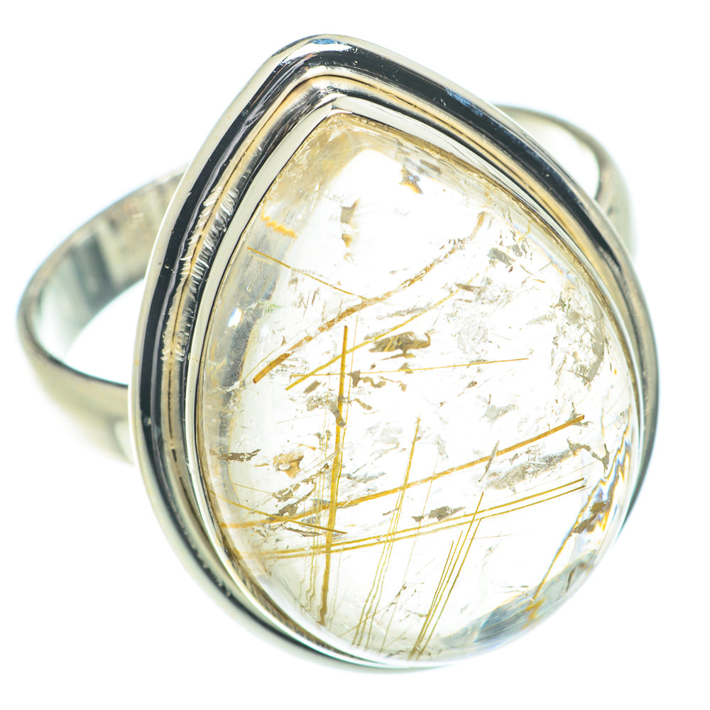 Rutilated Quartz Rings handcrafted by Anasilvercos - RING66360