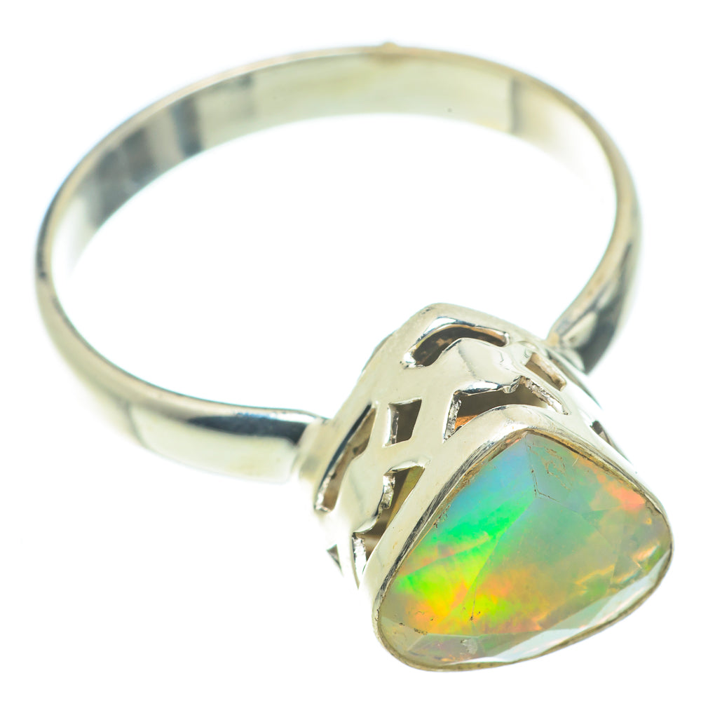 Ethiopian Opal Rings handcrafted by Anasilvercos - RING66367