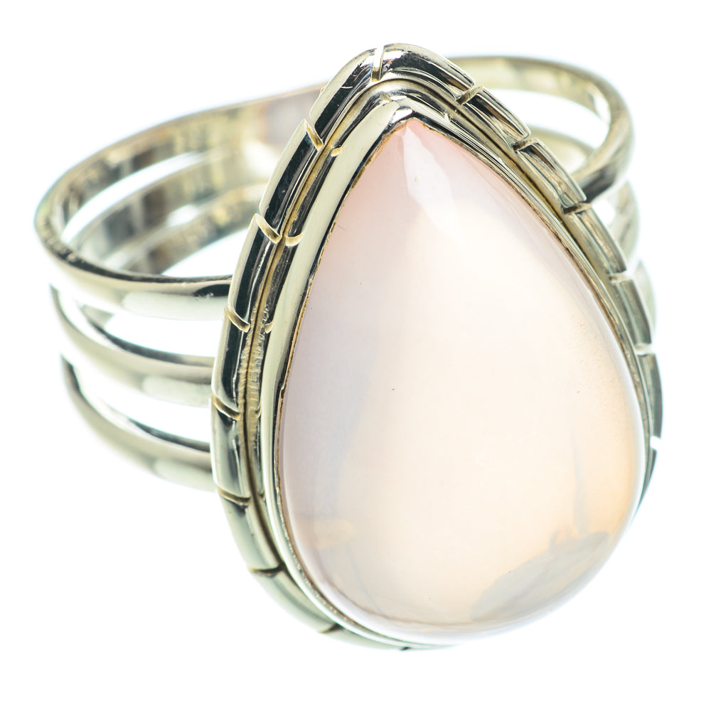 Rose Quartz Rings handcrafted by Anasilvercos - RING66376