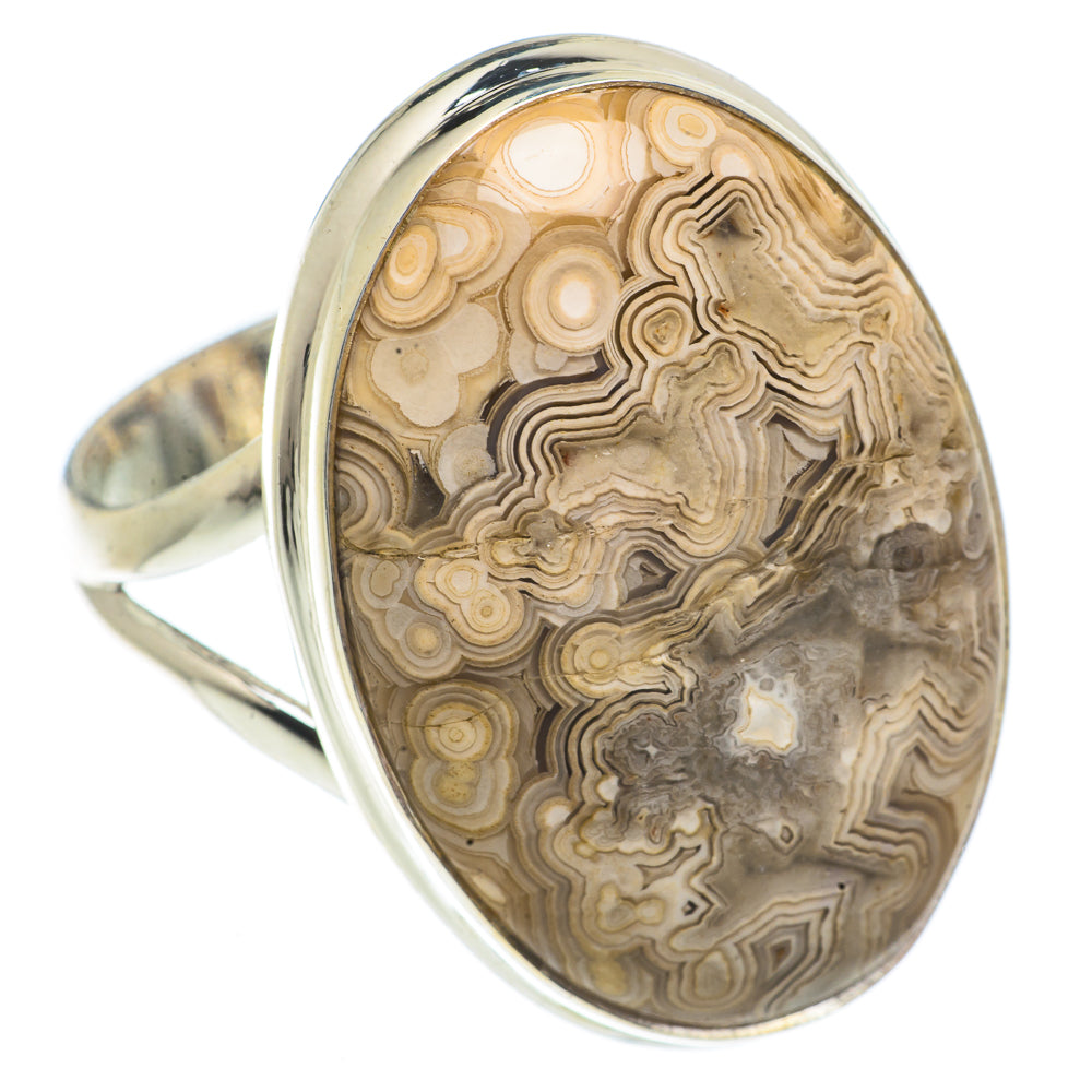 Laguna Lace Agate Rings handcrafted by Anasilvercos - RING66388