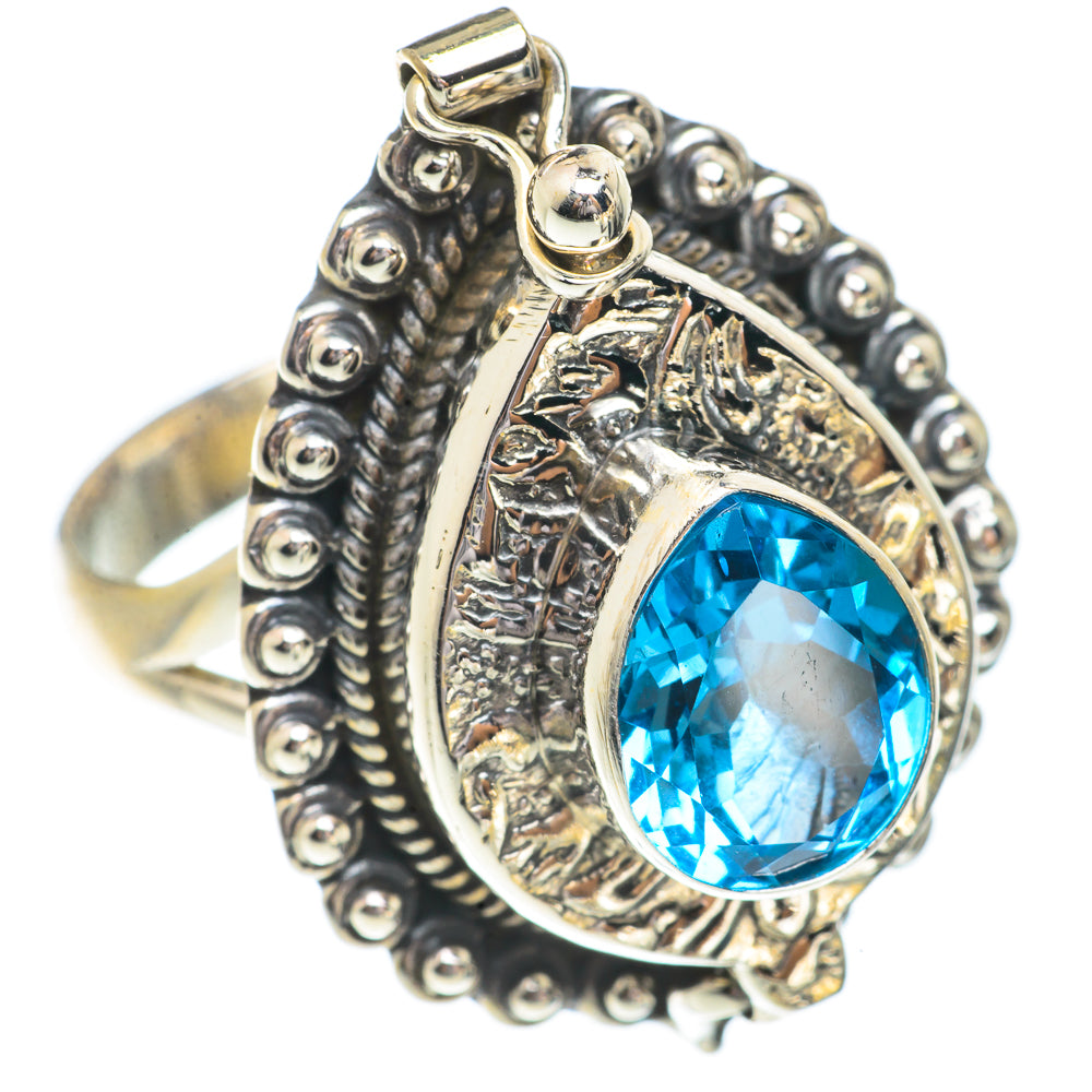 Blue Topaz Rings handcrafted by Anasilvercos - RING66403