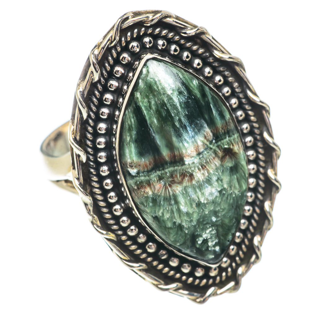 Seraphinite Rings handcrafted by Anasilvercos - RING66410
