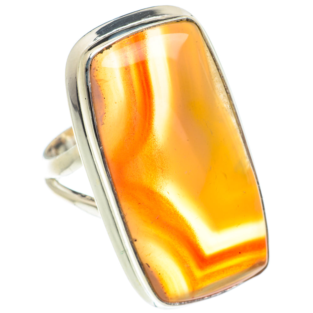 Botswana Agate Rings handcrafted by Anasilvercos - RING66417