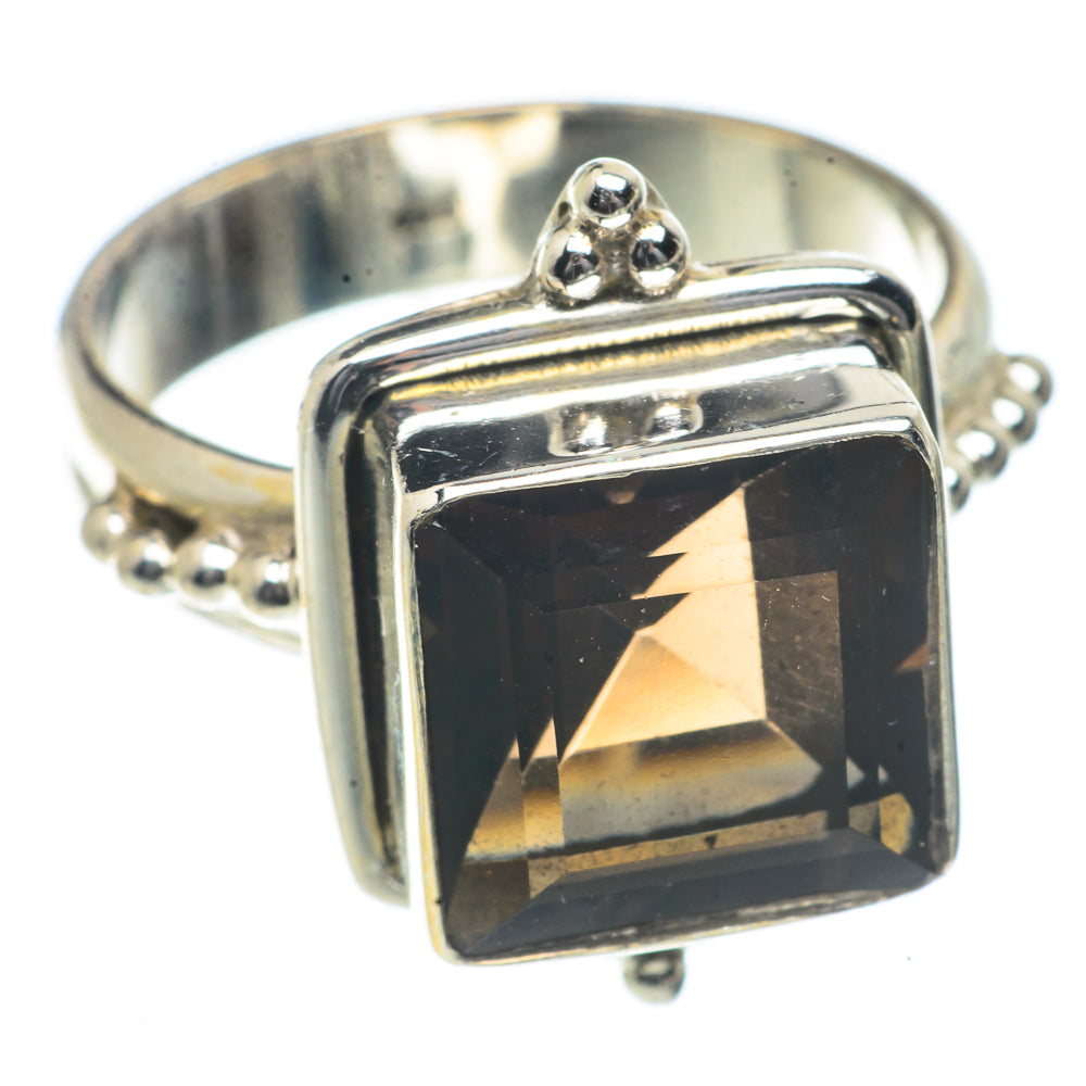 Smoky Quartz Rings handcrafted by Anasilvercos - RING66444