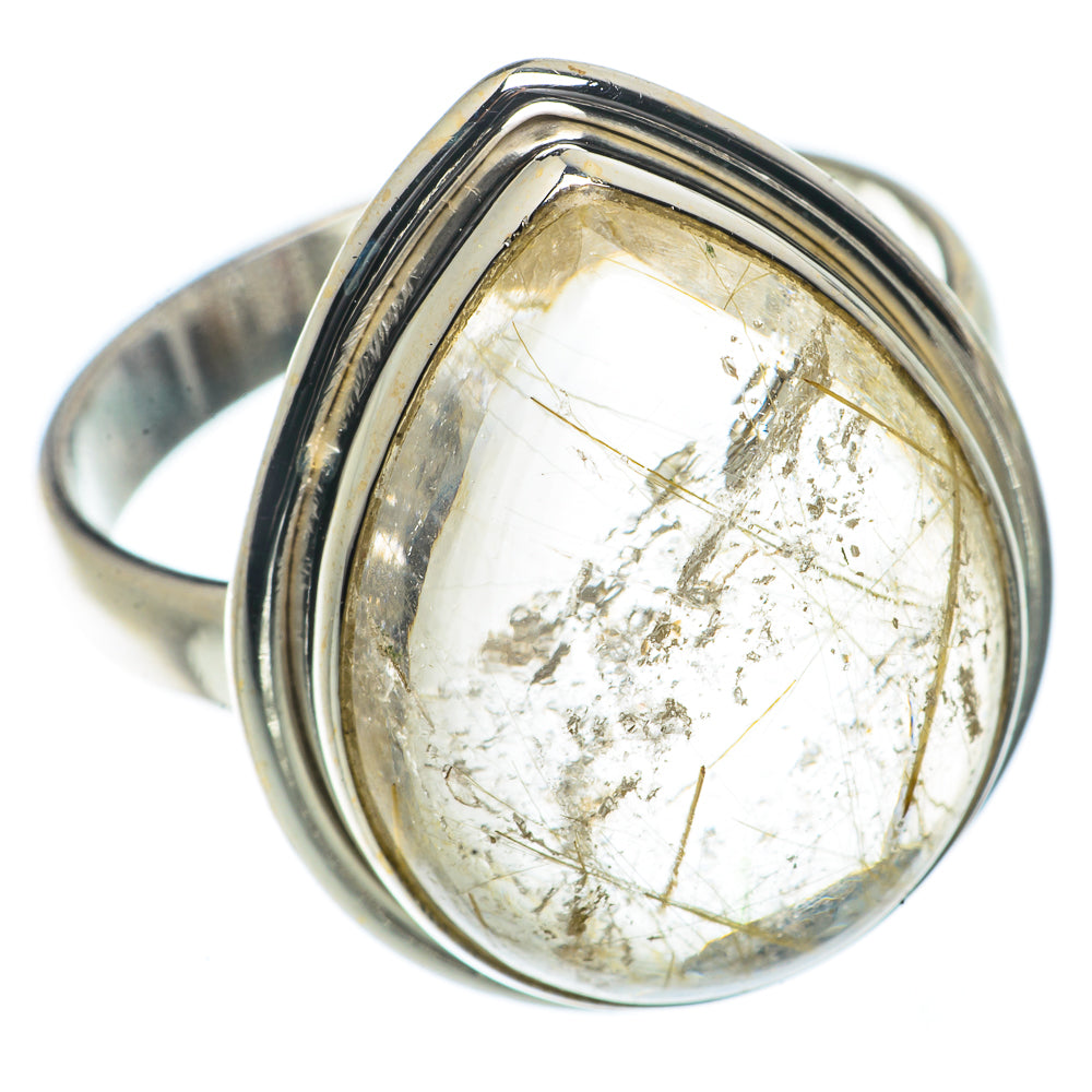 Rutilated Quartz Rings handcrafted by Anasilvercos - RING66452