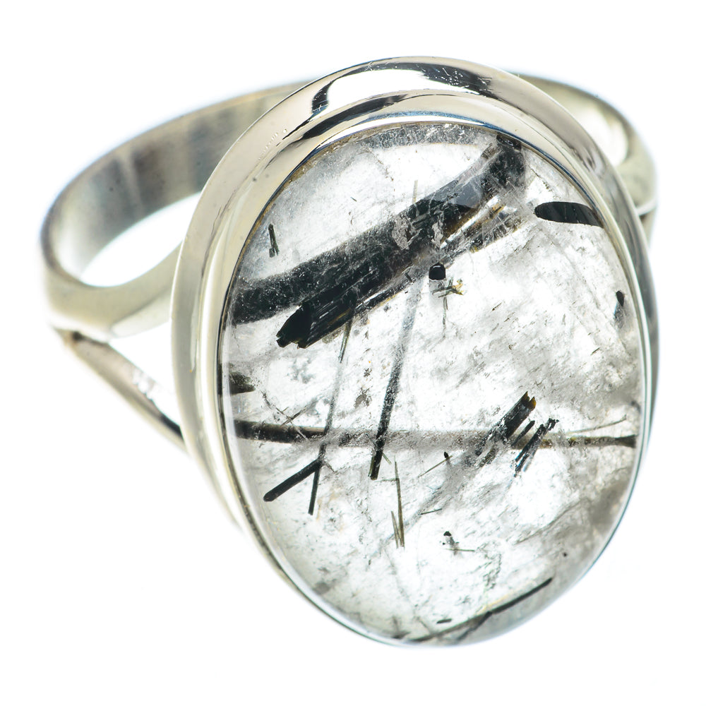 Tourmalinated Quartz Rings handcrafted by Anasilvercos - RING66458