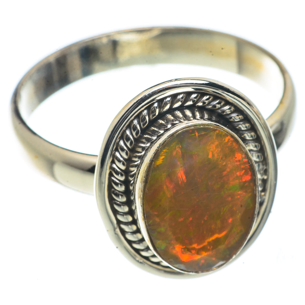 Ethiopian Opal Rings handcrafted by Anasilvercos - RING66459