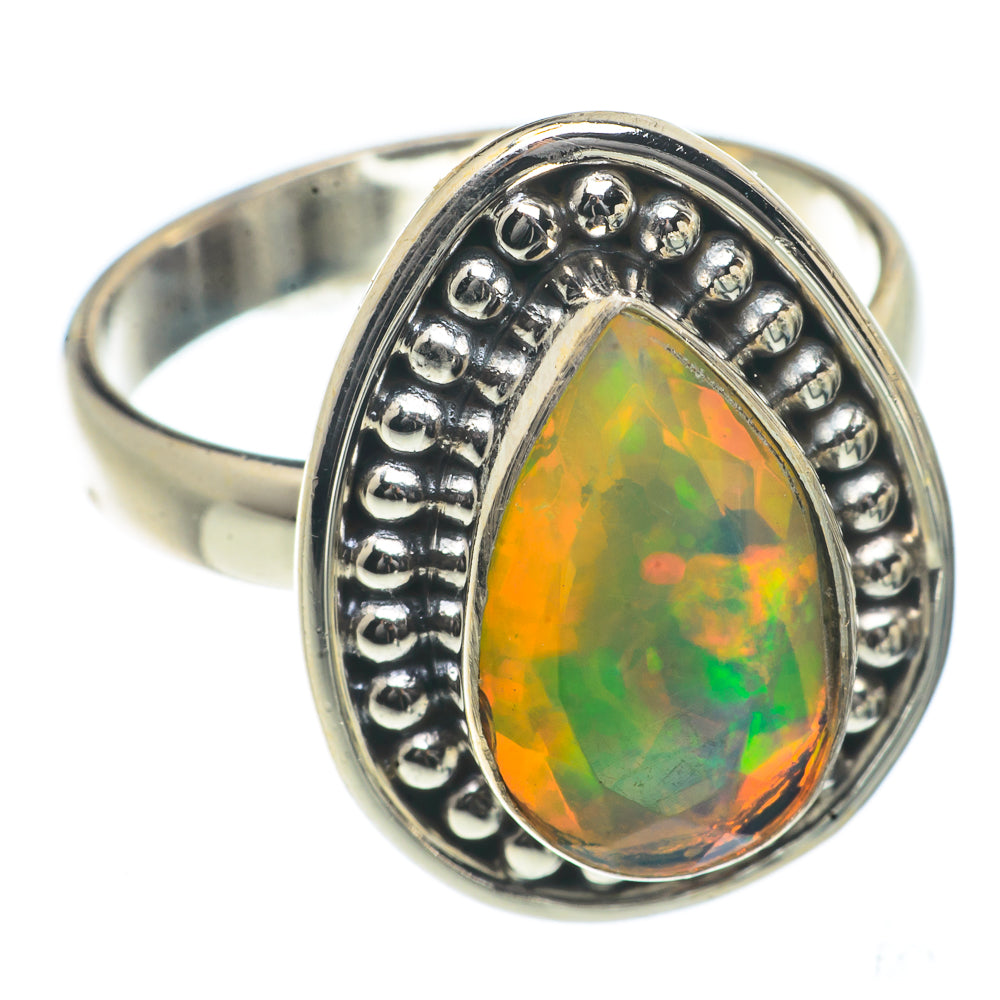 Ethiopian Opal Rings handcrafted by Anasilvercos - RING66461