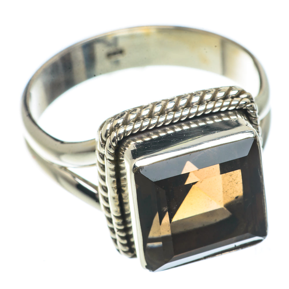 Smoky Quartz Rings handcrafted by Anasilvercos - RING66466