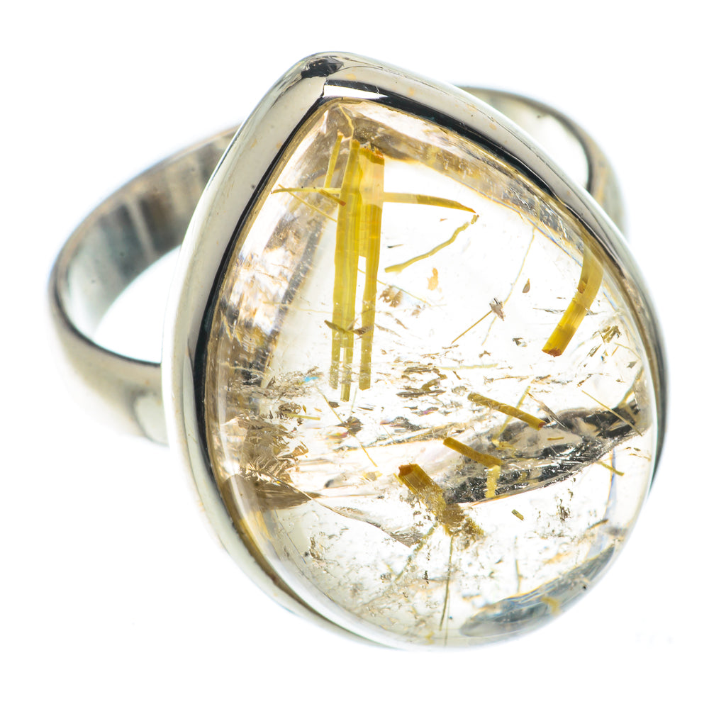 Rutilated Quartz Rings handcrafted by Anasilvercos - RING66482