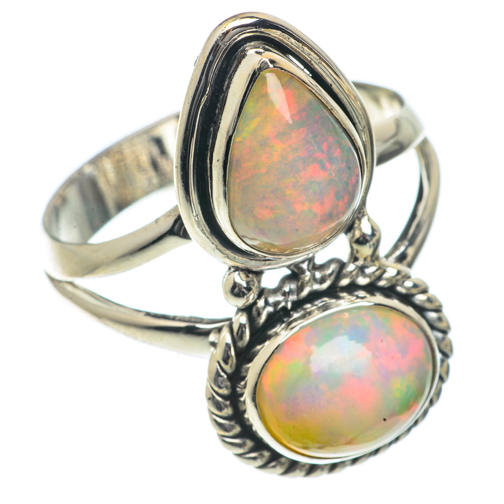 Ethiopian Opal Rings handcrafted by Anasilvercos - RING66487