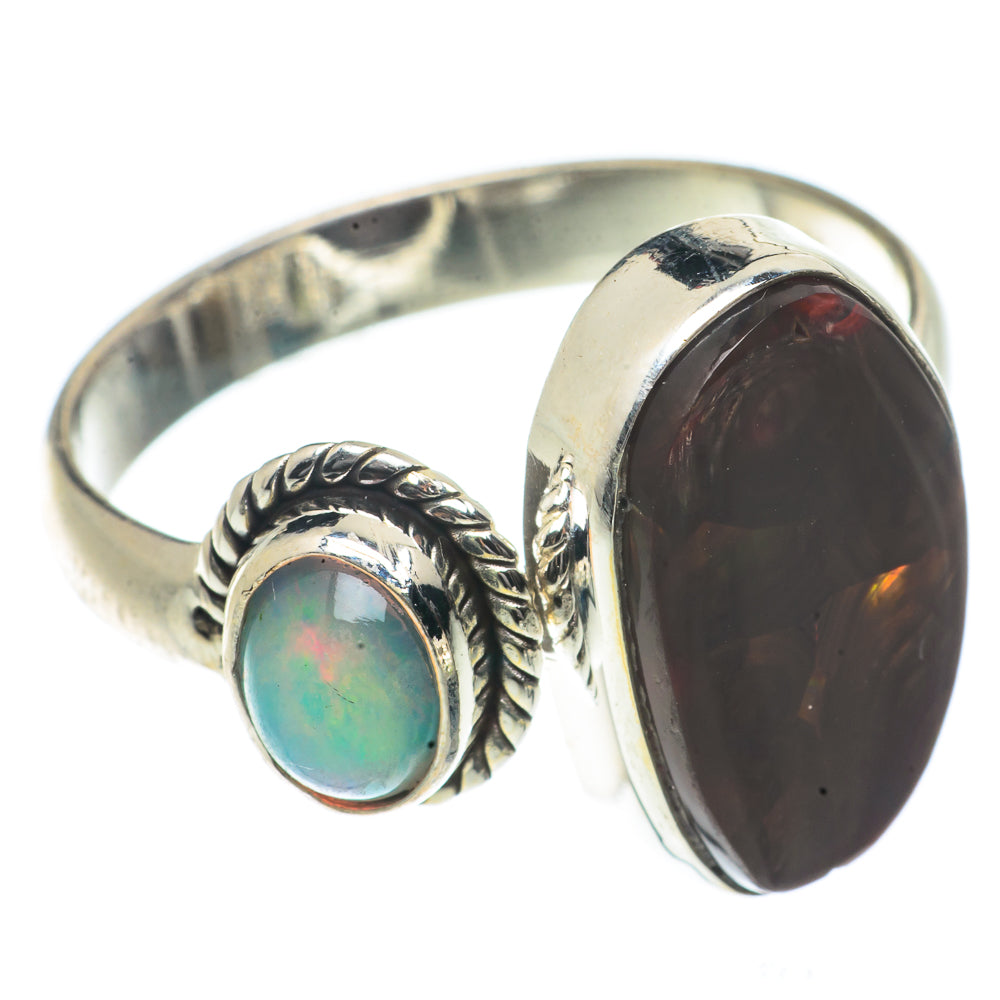Mexican Fire Agate Rings handcrafted by Anasilvercos - RING66489