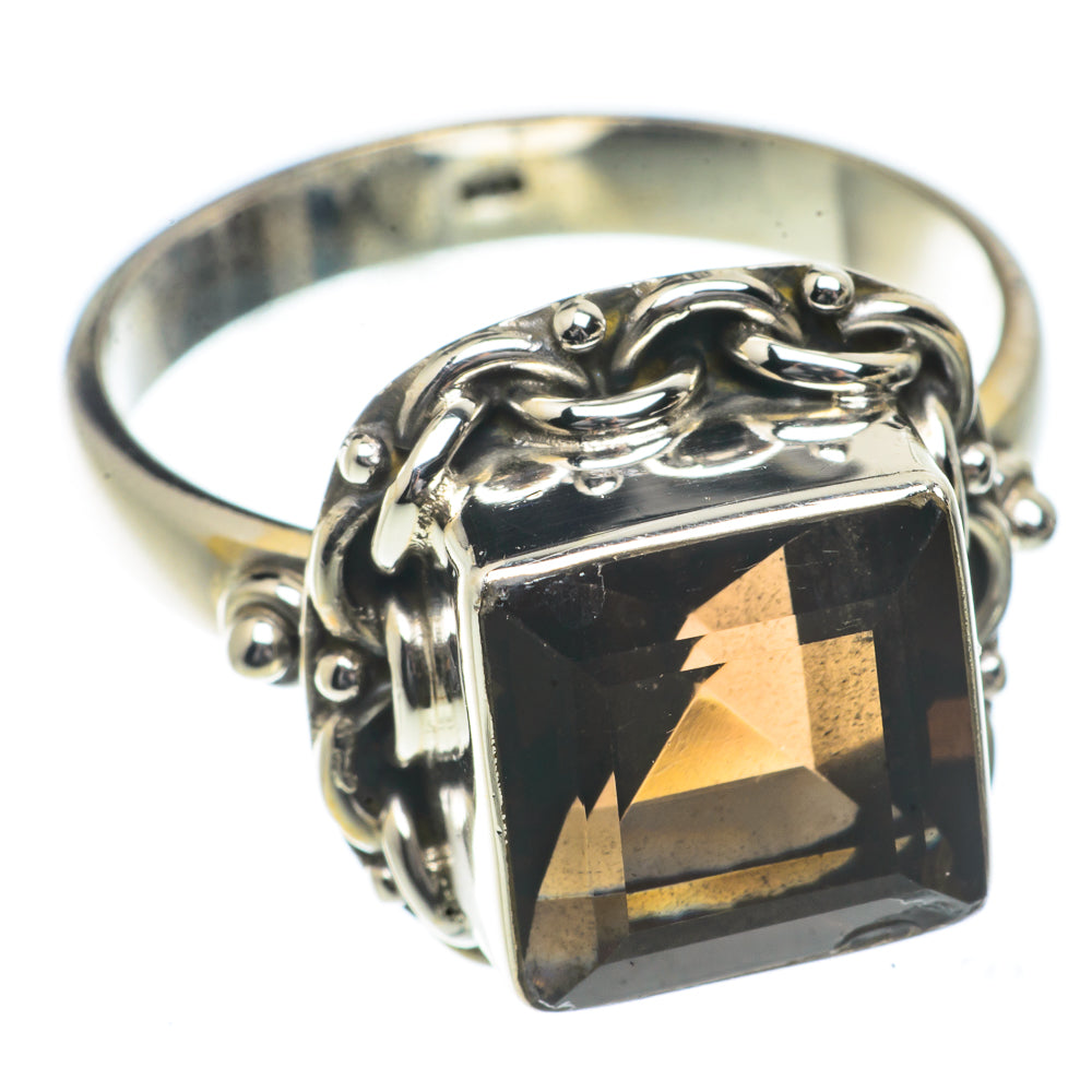 Smoky Quartz Rings handcrafted by Anasilvercos - RING66496