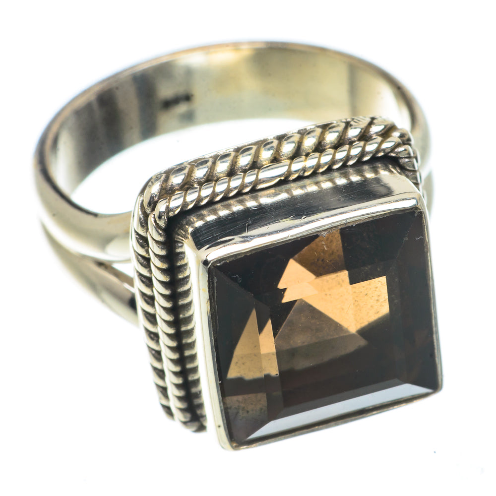 Smoky Quartz Rings handcrafted by Anasilvercos - RING66499