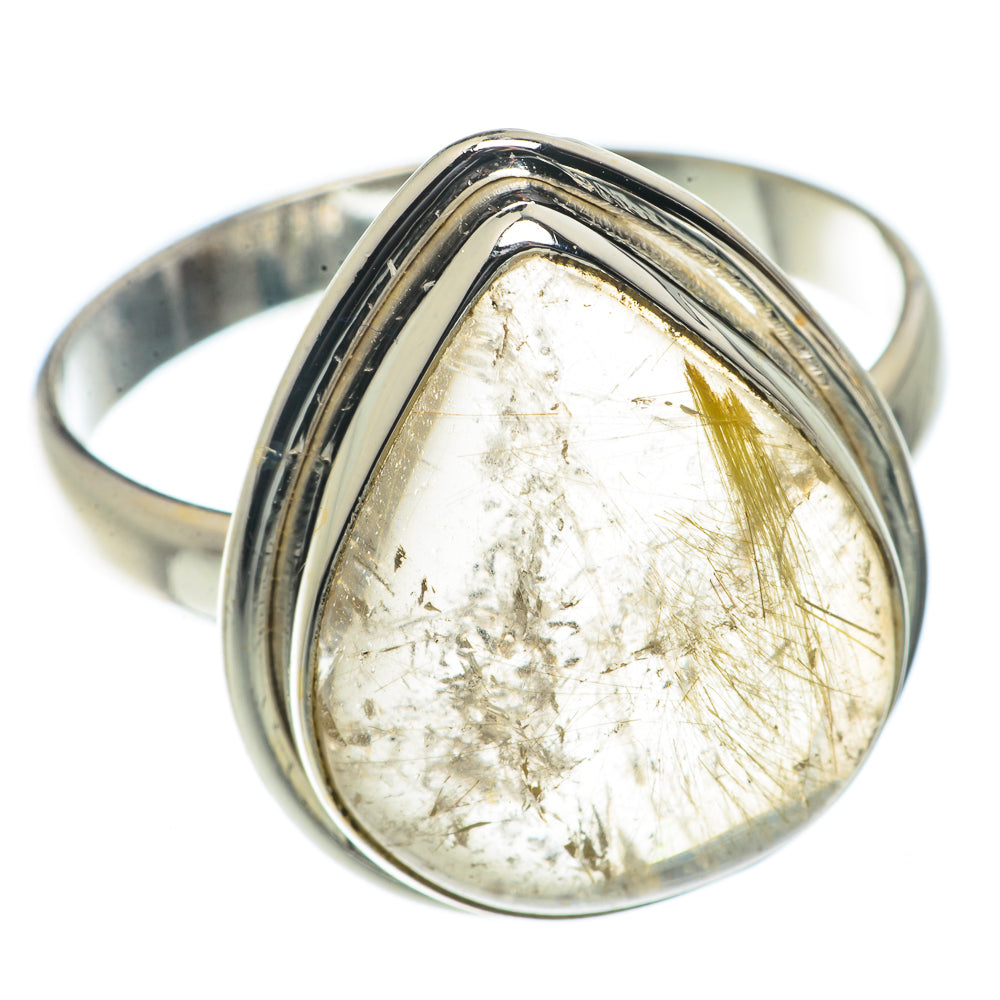 Rutilated Quartz Rings handcrafted by Anasilvercos - RING66507