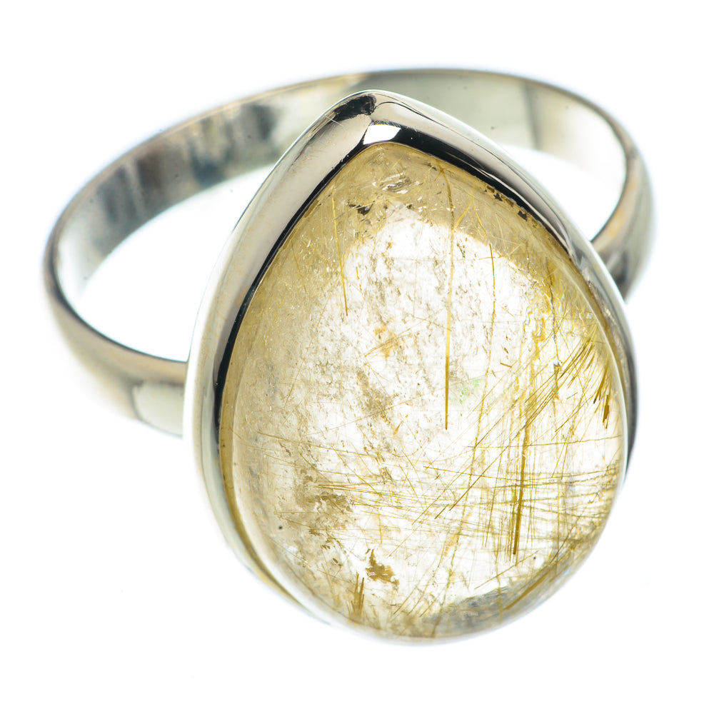 Rutilated Quartz Rings handcrafted by Anasilvercos - RING66509